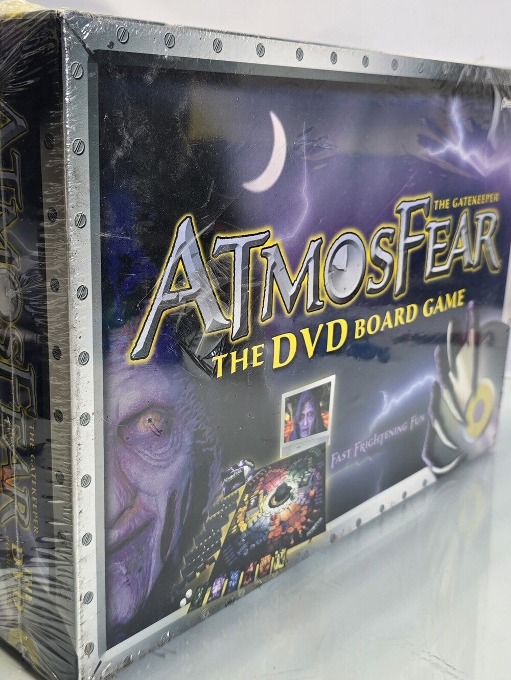 Pressman - Atmosfear DVD Board Game NEW 2003 The Gatekeeper Fast Frightening Fun